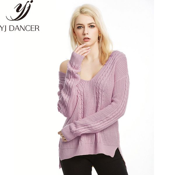 

2018 autumn winter new european and american large size women's v-neck sweater long-sleeved bottoming shirt sweater css279, White;black