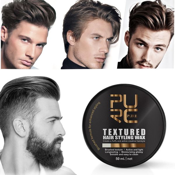 

purc men's powerful purc hairstyle wax, fixed hairstyle, matte finish, beaded, brushed cream, muddy style
