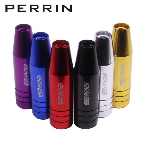 

universal 13cm length manual car gear shift knob aluminium alloy racing automatic custom mugen shift knob with 3 adapters