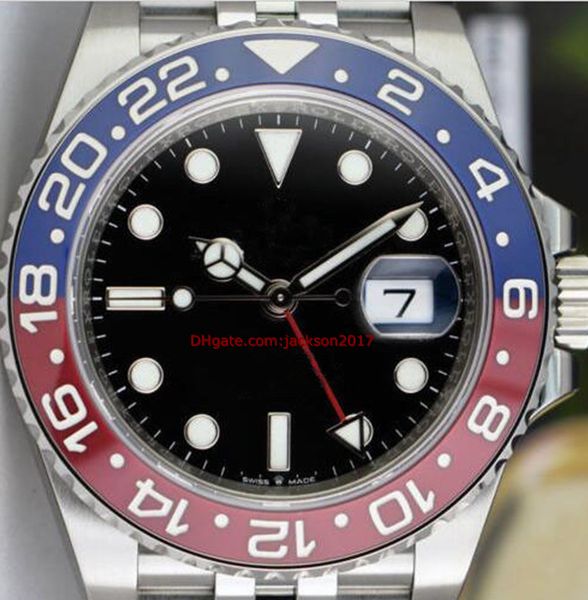 

christmas gift 5 style 03 mens watches 40mm black ceramic 116710 116713 126710 116718 mechanical automatic asian movement 2813, Slivery;brown