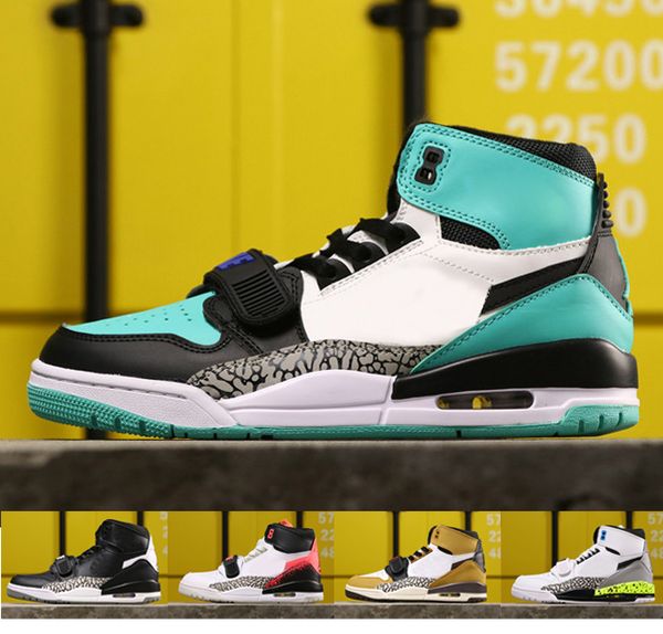 

2019 don c x jumpman legacy 312 storm blue tech challenge black cement basketball shoes for men athletic sneakers