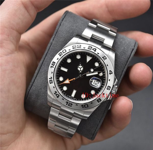 

С оригинальной коробкой GMT Paper Luxury Watch V3 Edition 216570 Explorer 42MM Черный циферблат 2813 Механи
