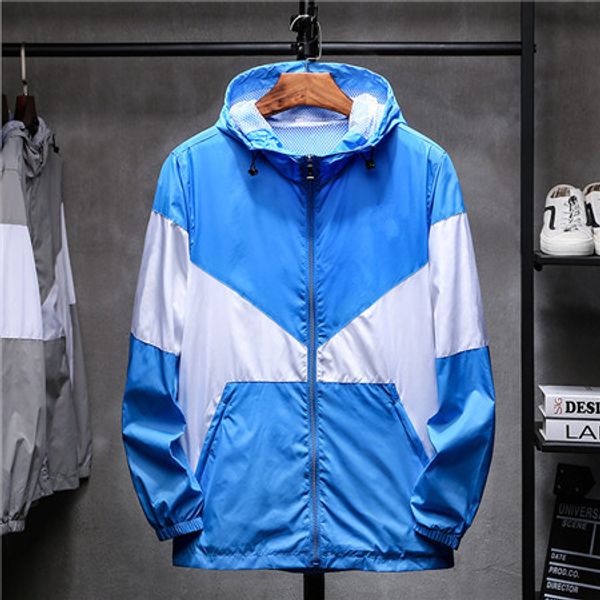 

мужская новая дизайнерская куртка весна осень ветровка для спорта ветровка горячая мужская мода куртка новые стильные мужчины тонкие повседн, Black