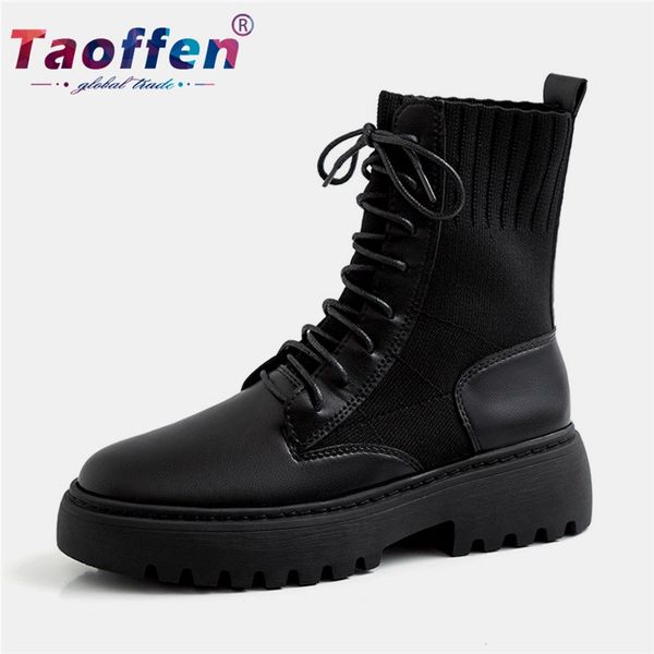 

taoffen new winter dance women walking shoes real leather shoes women sneakers light breathable fashion girls zapatos size 34-39