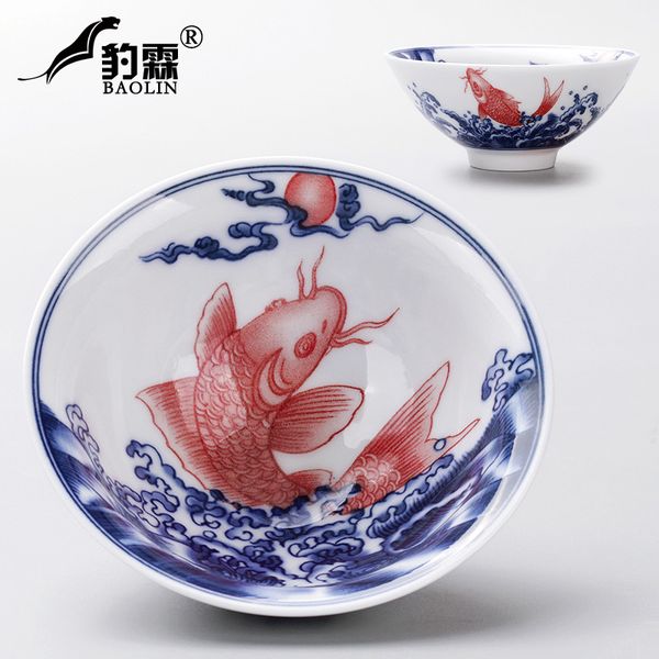 

jingdezhen керамическая чаша с ручной росписью образец чашкой чая один белый фарфоровый чайный сервиз мастера чашка маленькая шляпа чашка