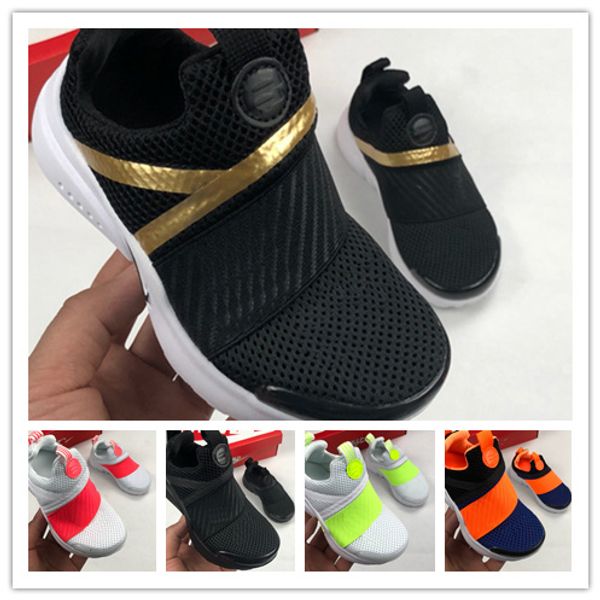 

2019 дизайнер дети престо кроссовки дети мальчик девочки престос желтый черное золото открытый малыш бег кроссовки спортивные кроссовки, Black