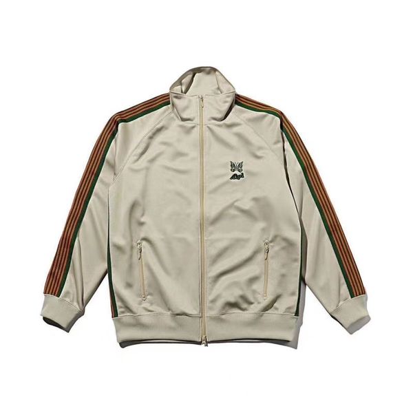 

men women jackets needles awge jacket butterfly embroidered needles awge coat ribbon design, Black;brown