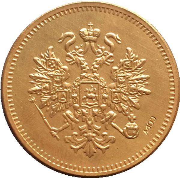 

24 - k gold plated russian coins 1876 copy ing