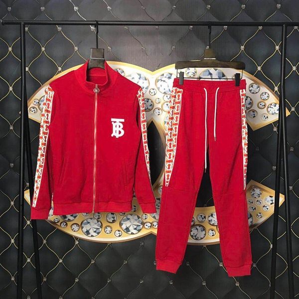 2019 Winter Europe Fashion England London Men Luxury Sport Sweatshirt Casual Women Zipper T B Red Hoodies Jersey Trousers Pants Tracksuit Jackets