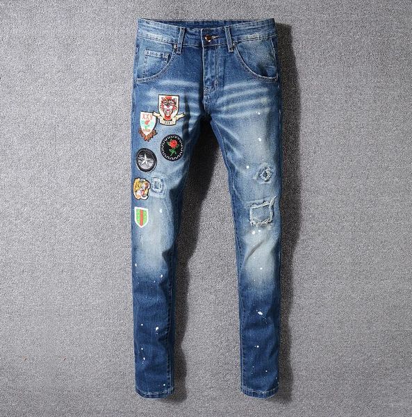 Compre 2019 Nuevos Hombres De Moda Jeans De Alta Calidad De