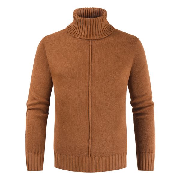 

new men turtleneck cotton brand sweaters winter high neck thick warm sweater slim fit pullover male knitwear dropshipping, White;black