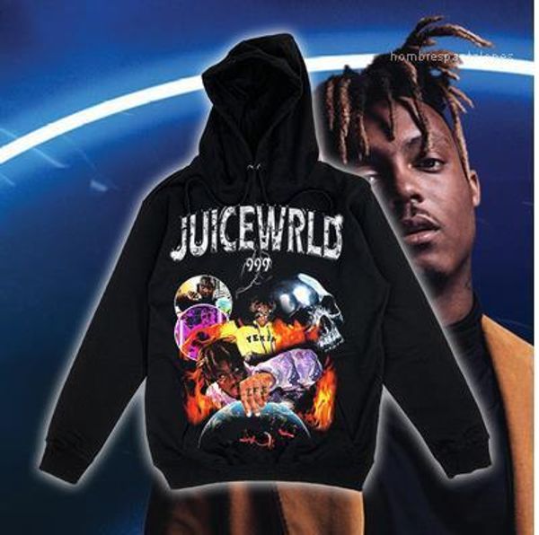 

hoodies men women black hooded sweatshirts juice wrld lucid dreams hiphop rip