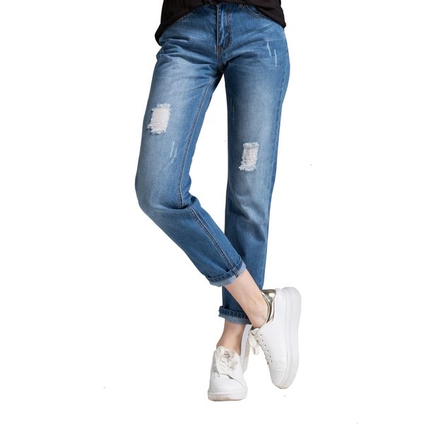 

ladies jeans women designer pants ripped boyfriend jeans for women jeans applique pants women mid waist denim female pants drop shipping, Blue