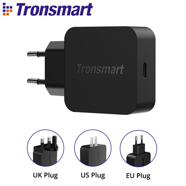 

tronsmart wcp01 pd chargeur 18w charge rapide 3.0 livraison 3.0 usb type-c chargeur de tÃ©lÃ©phone pour iphone, huawei, xiaomi