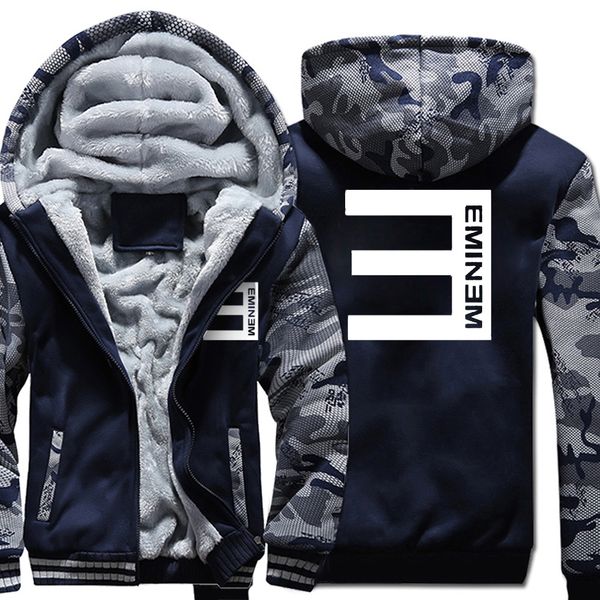 

funny hooded men fleece thicken zipper jacket coats wool liner long sleeve clothing camouflage color hoodies 2019 tracksuits man, Black