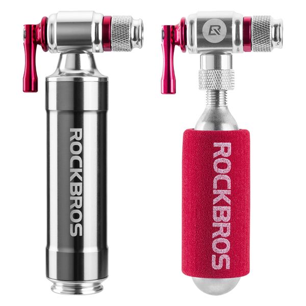 

rockbros bicycle mini pump co2 inflator insulated sleeve air cycling bike bicycle pump bike ball accessories