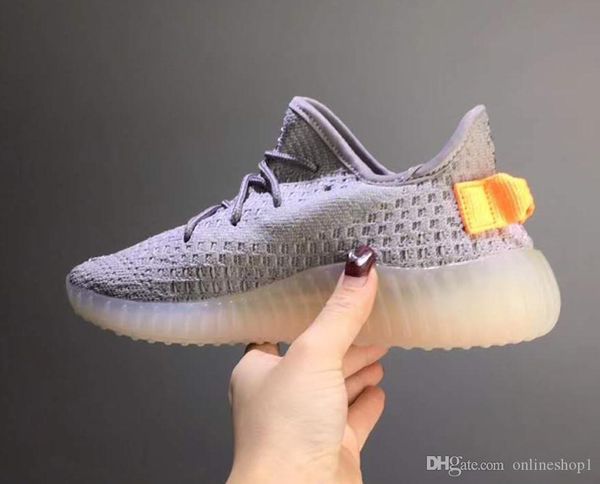 

popuar boys girls kids shoes sneakers designer fashion kanye west outdoor running shoes trainers with box, Black