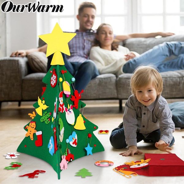 

ourwarm diy войлок Ѭождевенкой елки новогодние подаѬки декие игѬђки икђвен