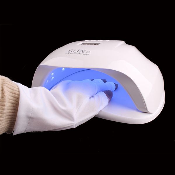 

1pair uv protection glove nail art gel anti uv glove led lamp nail dryer light radiation protection art fingernail tool