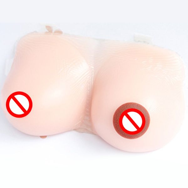 

artificial silicone breast form realistic fake boobs prosthesis transgender shemale small chest men enlarge, White