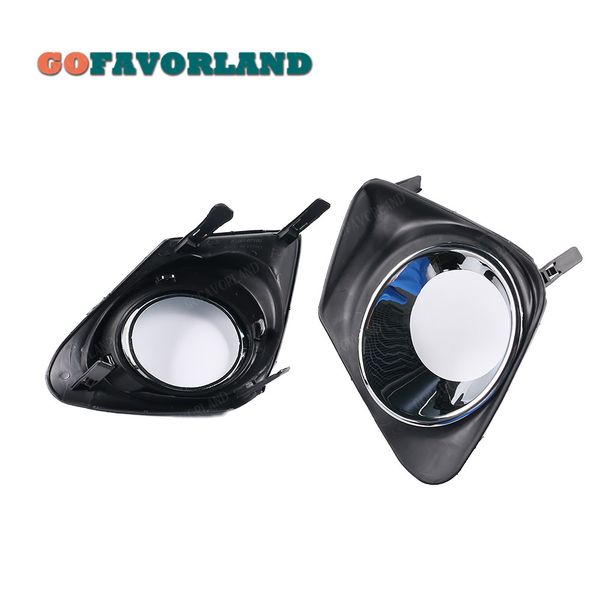 

2pcs fog light lamp cover grille protective grill car acc front right left bumper 81481-02190 for corolla 2011 2012 2013
