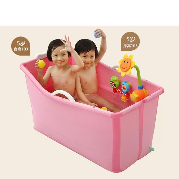 

folding bathtub, bathtub, whole body, children's household plastic thickening bathtub