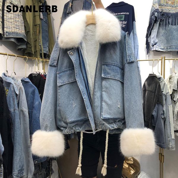 

2019 winter new detachable plush thick inner parkas imitation fur collar women's short thickened warm cotton coat, Tan;black