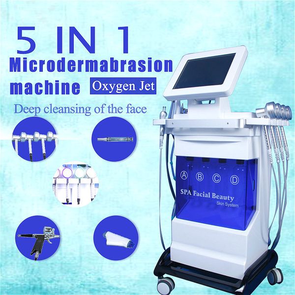 

2020 новый 5 в 1 последние hydra воды микродермабразия дермабразия машина hydrafacial очистки кожи bio lifting rf подтягивания кожи лечение