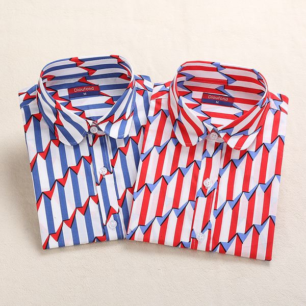 

women clothing womens blouses red floral rose blouse new print long sleeve shirts cotton blouses 2019 summer blusas large size 5xl, White