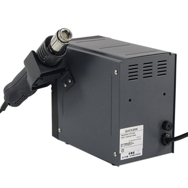 

quick 2008 rework station esd digital display heat air device heater welding blower 220v 120lmin 100-500