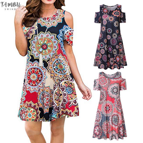 

платье женская мода hot sale женская cold shoulder повседневный сарафане футболка платье для лета с карманы vestidos robe, Black;gray