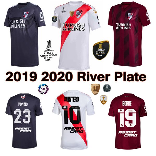 

2019 2020 river plate soccer jersey home away 3rd 19 20 pratto fernandez scocco palacios campeon libertadores football shirts, Black;yellow