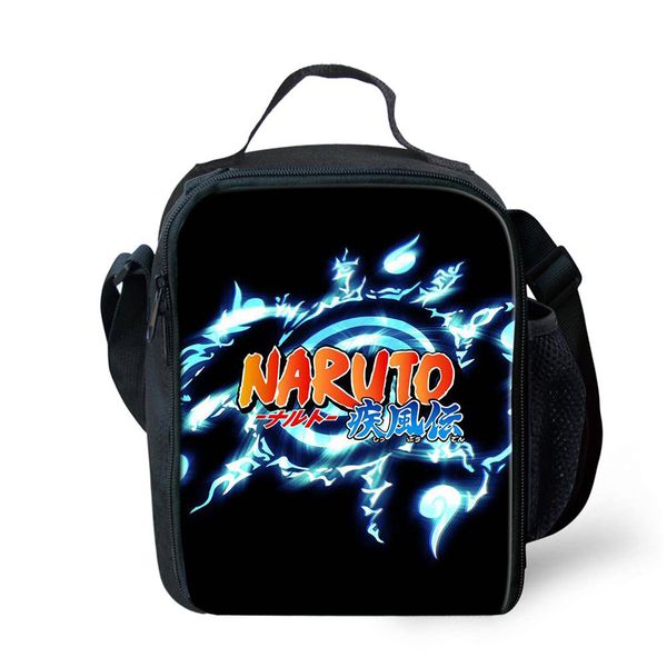 

naruto japan anime cartoon action figure school gifts cute thermal picnic box lunch case lunchbox for children students insulate, Blue;pink