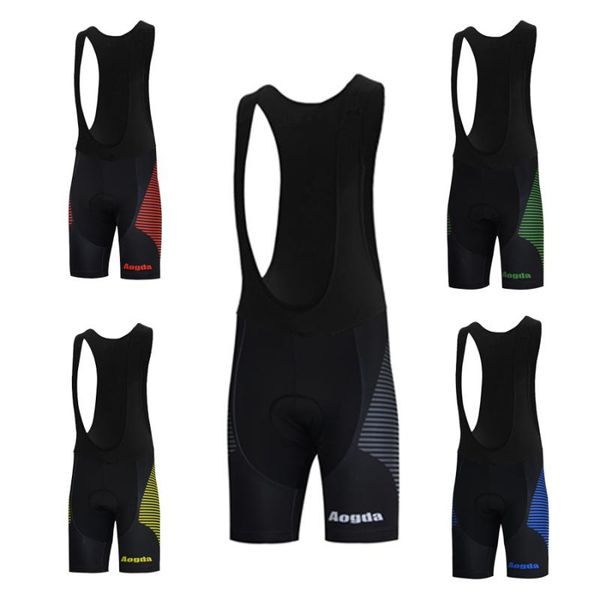 

aogda 5 color cycling bib shorts men salopette ciclismo outdoor wear bike bicycle cycling 3d padded riding bib shorts