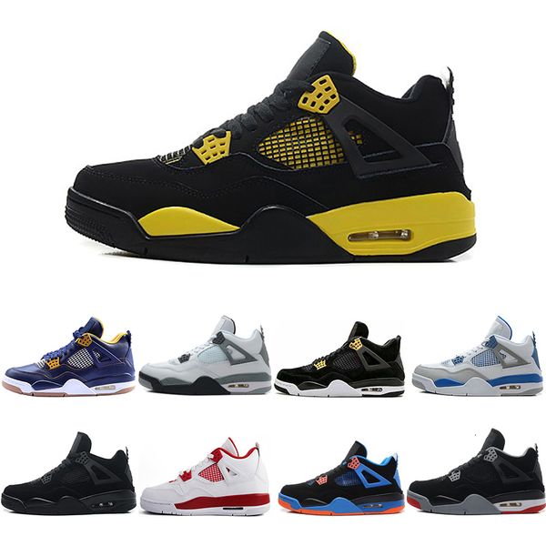 

4 basketball shoes men 4s black cat bred cavs cement oreo pure money royalty toro bravo mars blackmon sports shoes sneakers 41-47