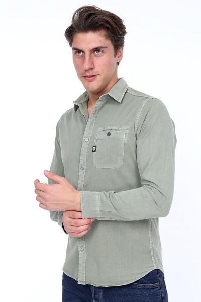

rivsd khaki shirt jacket safari turkish quality men's 2020 style slim fit %100 cotton real european size homme istanbul, White;black