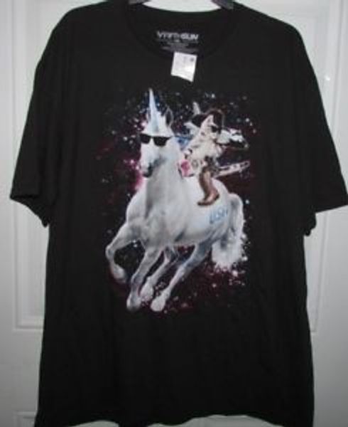 Fifth Sun T Shirt M 2xl Blaprint Texas Boombox Cat Riding A