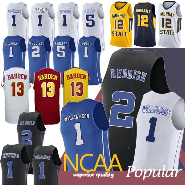 

ncaa 13 James Harden jersey Arizona State College Murray State College 12 Ja Morant 1 Zion Williamson 2 Cam Reddish Duke Blue Devils College