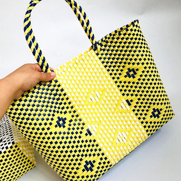 

new trend shopping basket bag leisure travel holiday bag large capacity single shoulder bag hand-woven purses and handbags cc gg