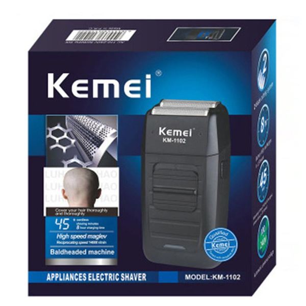 

kemei shaver for men black a reciprocating double net razor electric shaver intelligent professional abs