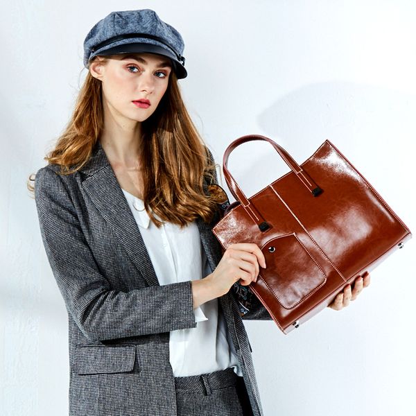 

womens luxury designer bag handbags european and american fashion tote bag women shoulder bag commute leather handbag 7043