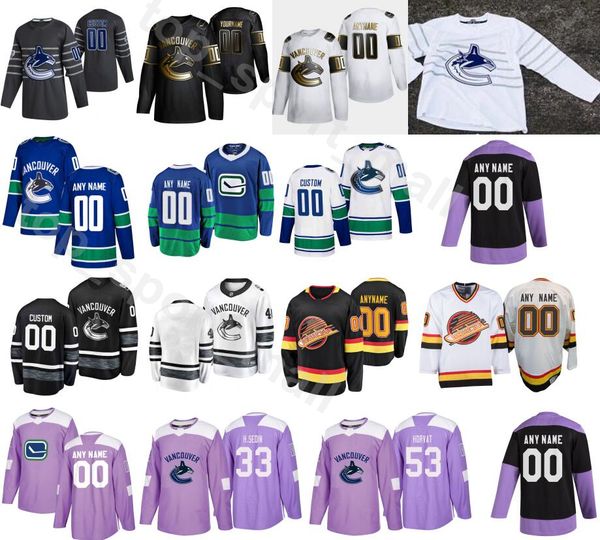 

custom name vancouver canucks fights cancer 23 alexander edler jersey hockey 17 josh leivo 88 adam gaudette 57 tyler myers 8 chris tanev, Black;red