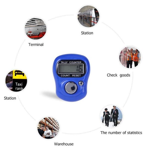 

mini stitch marker and a number of finger meter lcd digital display electronic counter for tally embroidery knitting tool to mak