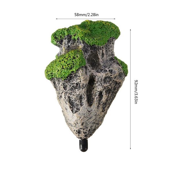 

моделирование floating stone aquarium ландшафтный дизайн украшения sci-fi искусственная трава воды ландшафтный камень подвесной камень repti