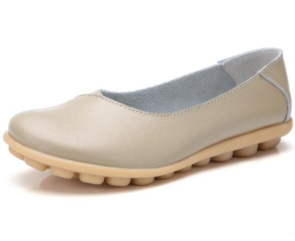 

women shoes leather flats wild breathable women's casual shoes 1349, Black