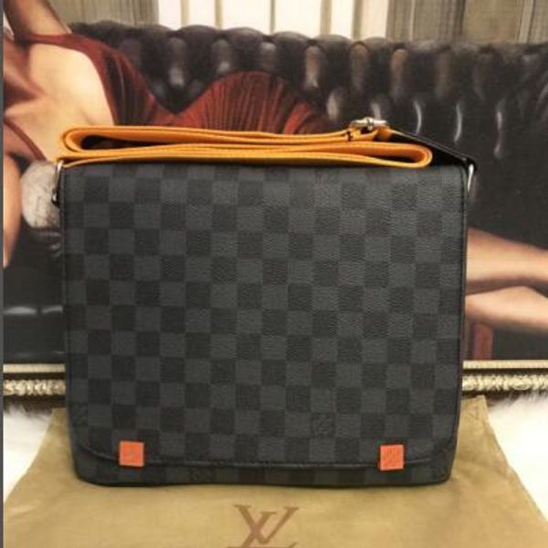 

Новый GenuineLeather мешок Crossbody сумка кожа офис сумки для мужчин портфель путешествия Bags166 Луи Витон ЛВ