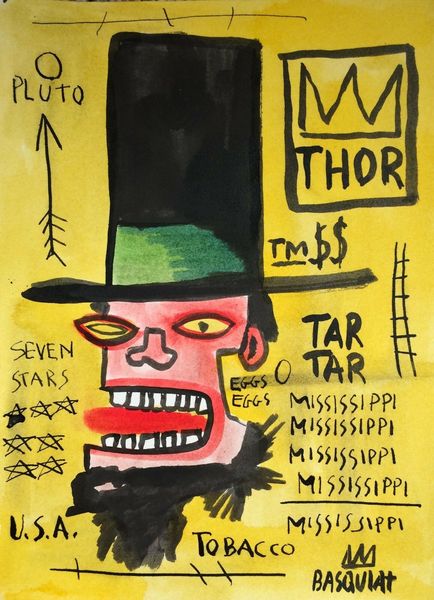 

jean-michel basquiat u.s.a. tobacco home decor handpainted &hd print oil painting on canvas wall art canvas pictures 200303