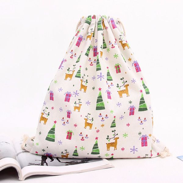 

shopping drawstring bags women retro drawstring beam port backpack shopping bag travel school gym storage bag softback printing