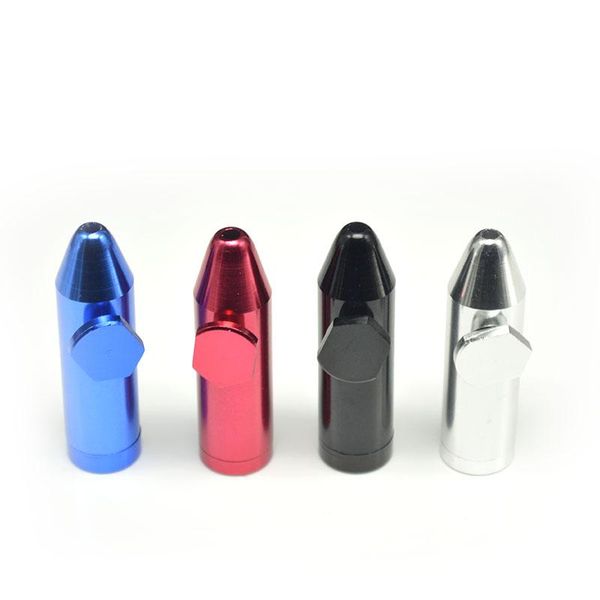 

good snorter pipe metal aluminum snuff new bullet pipe smoking metal qflus