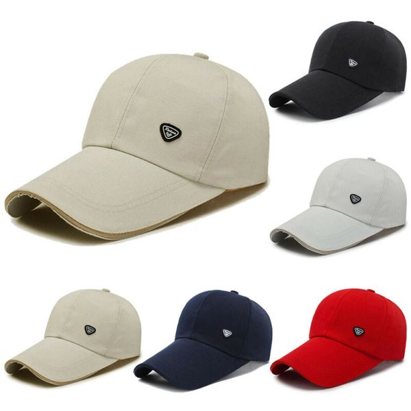 

hat curved sun visor light board solid color baseball cap men cap outdoor sun hat adjustable sports caps, Blue;gray